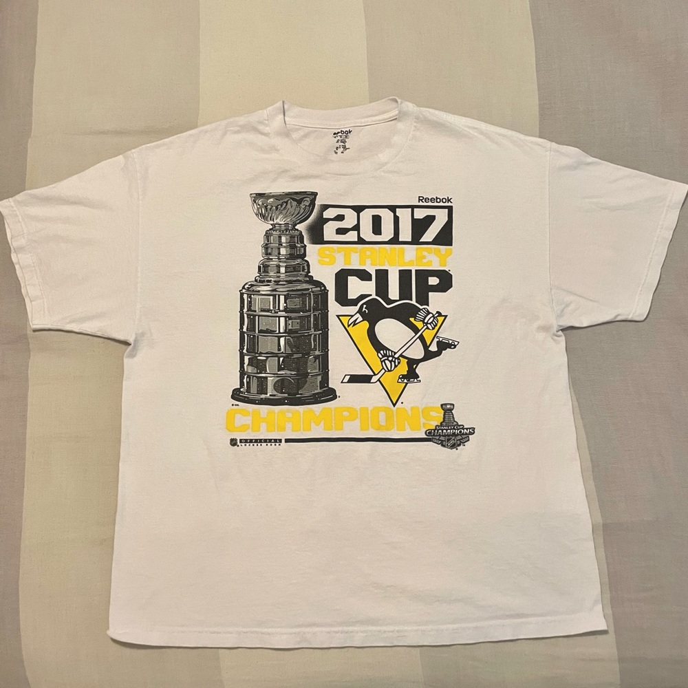 Reebok Penguins Stanley Cup Champions T-Shirt